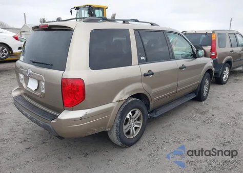 2004 Honda Pilot Ex-L из США, поврежденный, VIN 2HKYF18604H538187